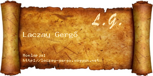 Laczay Gergő névjegykártya