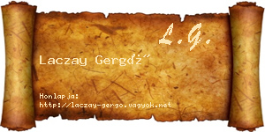 Laczay Gergő névjegykártya